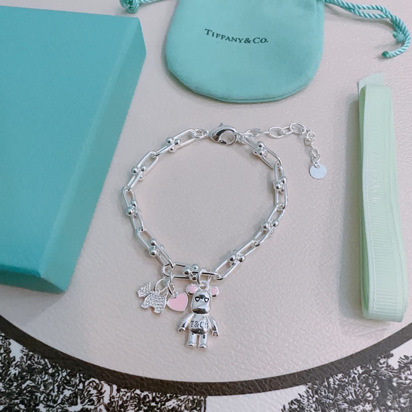 Tiffany & Co. Sterling Silver Charm Bracelet